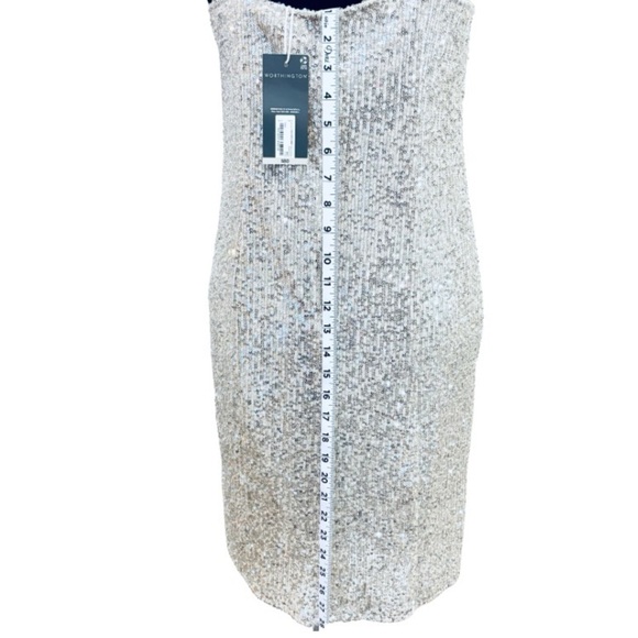 Worthington Womens Sleeveless Sequin Slip Dress Size Small - Picture 3 of 10